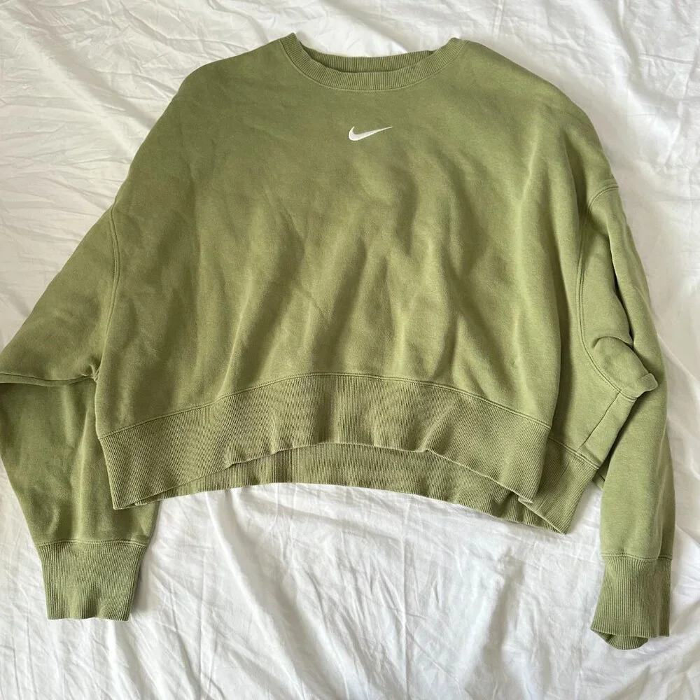Nike Sportswear Phoenix Fleece Matching Set Alligator Green Medium - Picture 5 of 16